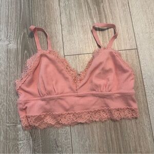 AERIE Pink Lace Bralette Intimates & Sleepwear